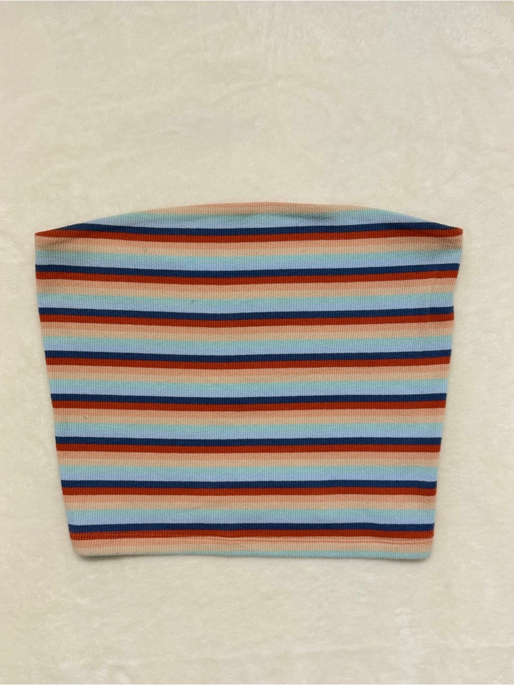 American Eagle Outfitters Striped Tube Skirt in Blue, Orange & Red